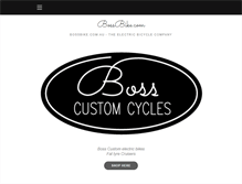 Tablet Screenshot of bossbike.com